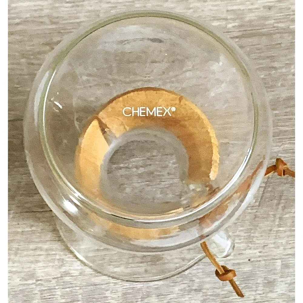 Vintage Chemex Hourglass Pour Over Glass Coffee Maker 8 Cup Pyrex Exc Condition‎